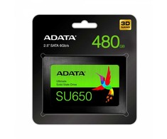 ADATA Disk ssd ultimate su650 480gb 2.5 s3 3d tlc mažmeninė prekyba