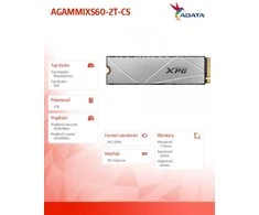 ADATA XPG GAMMIX S60 2 TB M.2 PCI Express 4.0 NVMe 3D NAND