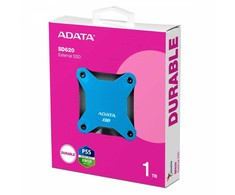 Kietasis diskas ADATA Dysk zewnętrzny ssd sd620 1tb u3.2a 520/460 mb/s mėlyna
