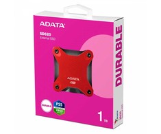 Kietasis diskas ADATA Dysk zewnętrzny ssd sd620 1tb u3.2a 520/460 mb/s raudona