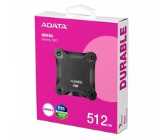 Kietasis diskas ADATA Dysk zewnętrzny ssd sd620 512g u3.2a 520/460 mb/s juoda