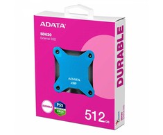 Kietasis diskas ADATA Dysk zewnętrzny ssd sd620 512g u3.2a 520/460 mb/s mėlyna
