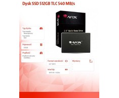 Afox Dysk ssd 512gb tlc 540 mb/s