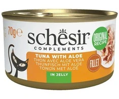 SCHESIR Complements Tuna with aloe in jelly – šlapias kačių maistas – 70g