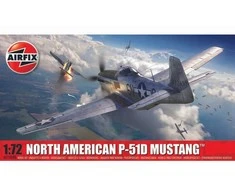 Airfix P-51D Mustang 1/72 surenkamas plastikinis lėktuvo modelis