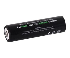 Akumulatorius patona premium pa-la-6516 18650 mygtuko viršus 3350mah, 3,7v, li-io