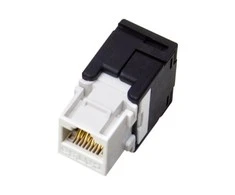 Jungtis - Alantec MB001 RJ45 Moteriška Auksu Padengta Tiesi Juoda/Balta