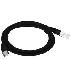 Alantec KKU5CZA1 networking cable Juodas 1 m Cat5e U/UTP (UTP)