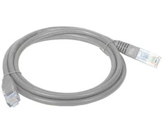 Patch-cord U/UTP kat.5e PVC 15.0m pilka ALANTEC