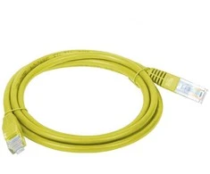 Patch-cord U/UTP kat.5e PVC 2.0m geltona ALANTEC