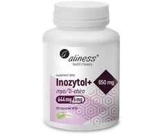 Aliness Inozitolis mio/D-chiro 650 mg + vitaminas B6 maisto papildas 100 kapsulių