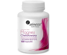 ALINESS Chelated Magnesium 650 mg + B6 (P-5-P – dietary supplement – 100 capsules