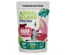 ANIMAL ISLAND Everyday jautiena pulled fillets in broth - wet cat food - 85g