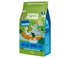 Šunų Maistas - ANIMAL ISLAND Suaugusiųjų Vidutinio Dydžio Lašišos Be Grūdų 12kg