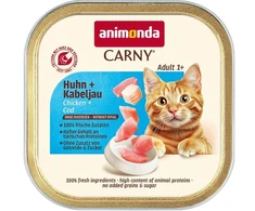 Animoda ANIMONDA CARNY karma katei kurczak,dorsz 85g