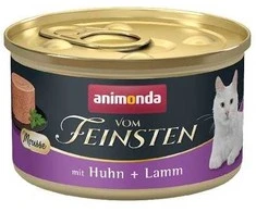 Animoda Kačių Maistas - ANIMONDA Vom Feinsten Mousse Vištiena ir Aviena 85g Be Gluteno