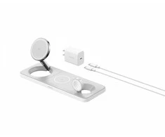 Anker MagGo 15W 3-in-1 horizontali magnetinė stotis Baltas