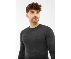 VIKING Gasher Man Longsleeve Merino men's underwear, dydis M, juodas