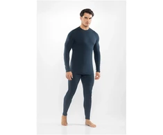 Apatiniai drabužiai vyriška VIKING Meriboo Man Set Merino tamsiai mėlyna M