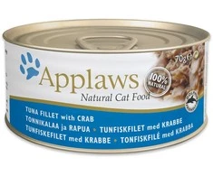 Applaws – Šlapias kačių maistas 70 g – Tunas ir krabai (171-026)
