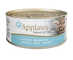 APPLAWS Tuna fillet in broth – šlapias kačių maistas – 70g