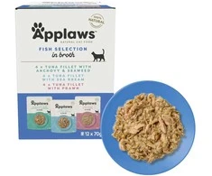 Applaws cat pouch multipack fish selection 12x70g