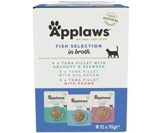 Applaws cat pouch multipack fish selection 12x70g