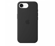 Apple silikoninis dėklas do iphonea 16e - juoda
