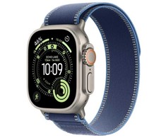 Išmanusis laikrodis Apple Watch Ultra 3 GPS + Cellular 49mm Titanium / Trail Loop S/M Mėlyna (MEWR4QP/A)