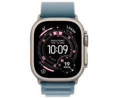 Išmanusis laikrodis Apple Watch Ultra 3 GPS + Cellular 49mm Titanium / Alpine Loop L Mėlyna (MEWP4QP/A)