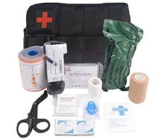 HELBO Depan HEL002 juodas tactical military first-aid kit with 13 items
