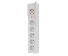 ARMAC Surge Protector Z5 3m 5x prancūziški lizdai 10A kabelių tvarkyklė pilka