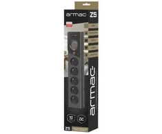 Armac Maitinimo juostelė z5 5m 5x230v 10a z5/50/cz juoda