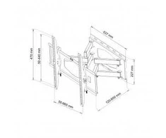 ART LCD laikiklis ar-65 32-80'' 60kg LCD/LED vertikalus/horizontalus reguliavimas
