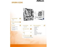 Asrock B760M-X Gen5 Intel B760 LGA 1700 micro ATX