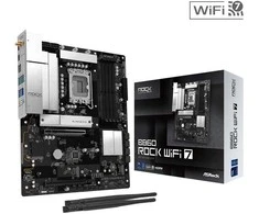 Pagrindinė plokštė Asrock B860 Rock WiFi 7 Intel B860 LGA 1851 (Socket V1) ATX