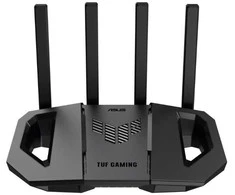 „Asus TUF-BE3600“ belaidis maršrutizatorius, gigabito eterneto dviejų dažnių (2,4 GHz / 5 GHz), juodas