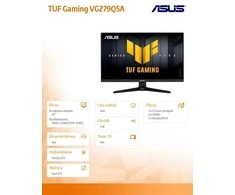 ASUS TUF Gaming VG279Q5A 27inch 1920x1080 FHD Monitorius 200Hz 300cd/m 0.3ms GtG G-Sync FreeSync Adaptive Sync ELMB