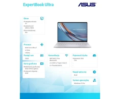 Nešiojamas kompiuteris ASUS ExpertBook Ultra B9406CAA-TH0246X - Ultra 7-356H | 14" OLED | 32GB | 1TB | W11Pro | Jasnoszary