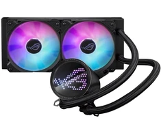 Asus rog ryuo iii 240 argb procesor komplektas do chłodzenia płynami 12 cm juoda