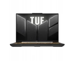 ASUS TUF Gaming F16 FX607VU-I5085W -Gaming Intel Core Ultra 5 210H Nešiojamas kompiuteris 40.6 cm (16") Full HD+ 8 GB DDR5-SDRAM 512 GB SSD NVIDIA GeForce RTX 4050 Wi-Fi 6 (802.11ax) NoOS Pilkas
