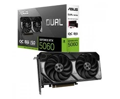 Asus Vaizdo plokštė geforce rtx 5060 dual oc 8gb gddr7 128bit hdmi/3dp