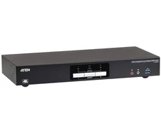 Aten 2 prievadų USB 3.0 8k DP dviejų ekranų KVMP jungiklis