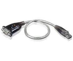 Aten uc-232a laidas (0,40 m; usb m - rs-232 m; sidabro spalvos)