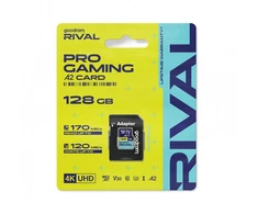 Goodram microsdxc 128gb v30 a2 uhs i u3 rival + adapter