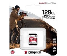 Kingston SD atminties kortelė 128GB React Plus 280/100/MB/s U3 V60