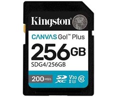Atminties kortelė Karta pamięci kingston canvas go plus sdg4/256gb (256gb; class u3, v30; karta pamięci)