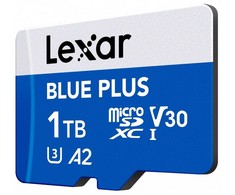 Atminties kortelė Lexar Karta pamięci microsd 1tb c10 a2 u3 v30 170mb/s mėlynas plus