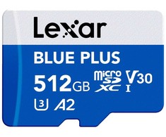 Atminties kortelė Karta Lexar Mėlyna Plus Micro SDXC 512 GB Class 10 UHS-I/U3 A2 V30 (LMSBLPL512G-BNANG)