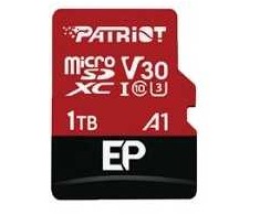 Atminties kortelė Patriot ep pro micro sdxc 1tb 90/80 mb/s a1 v30 u3 class10